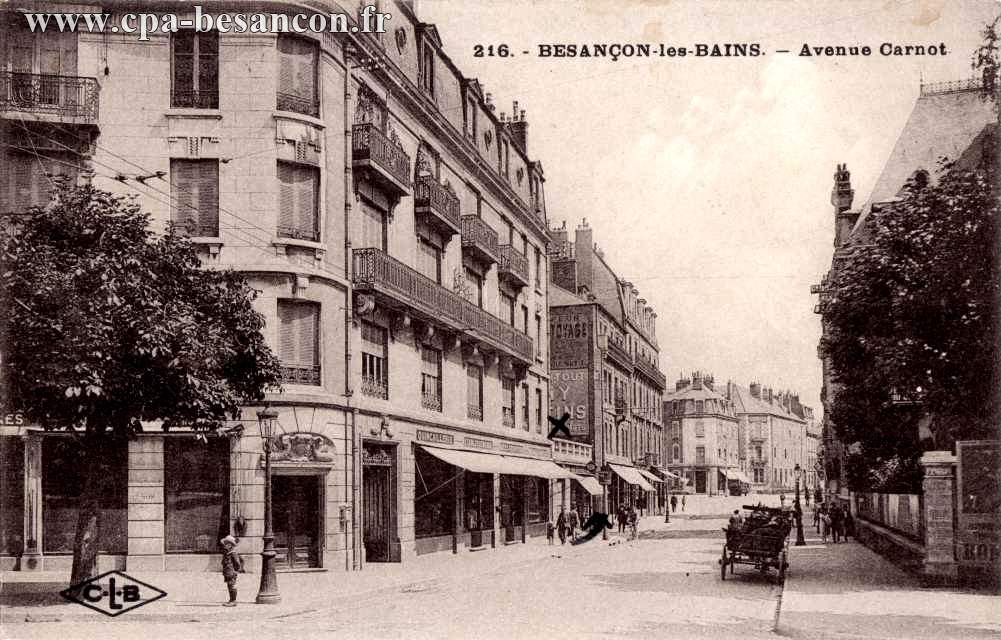 216. - BESANÇON-les-BAINS. - Avenue Carnot